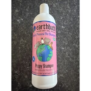 NEW! Earthbath Totally Natural Puppy Shampoo Tearless & Extra Gentle Green Clean